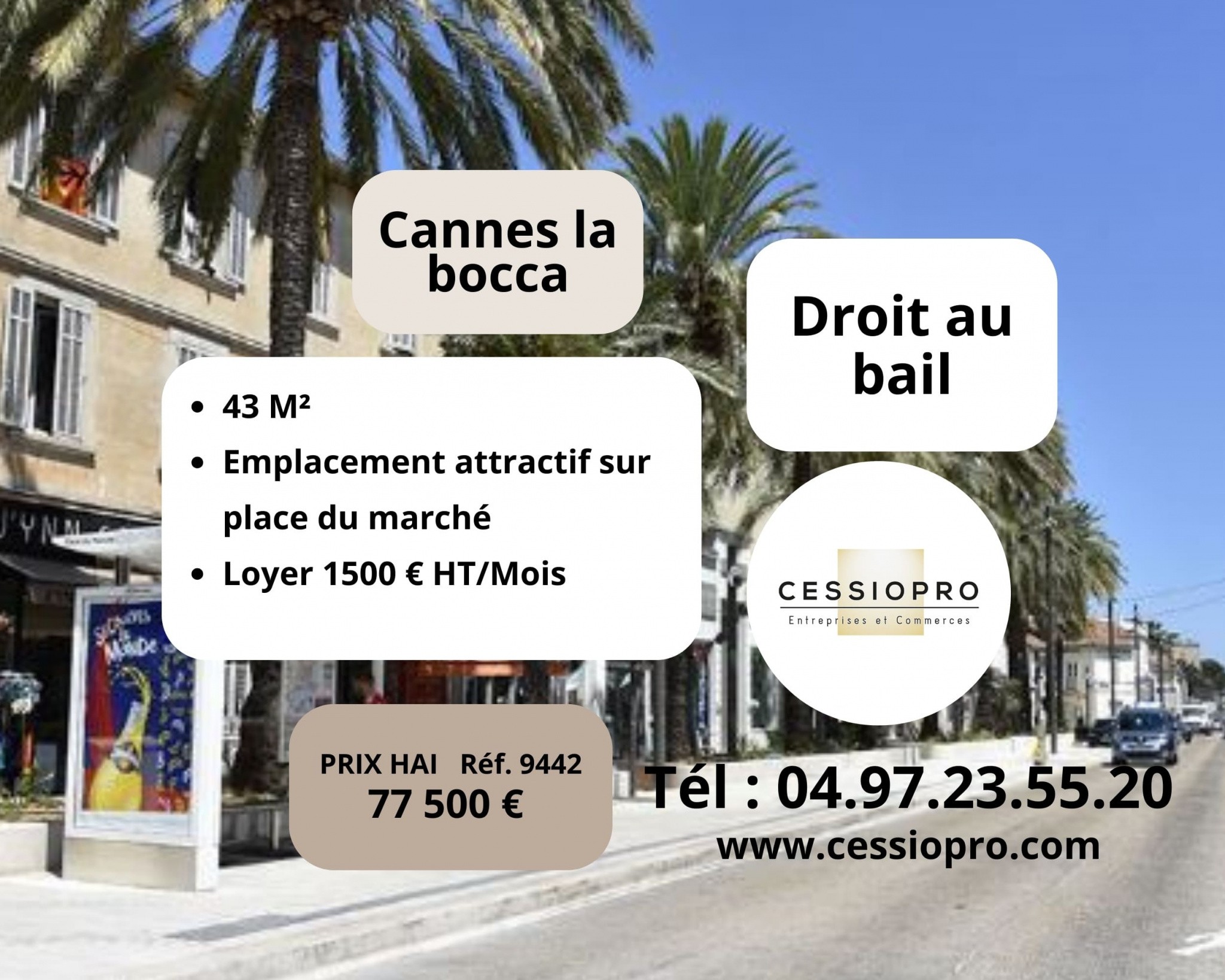 Vente Bureau / Commerce à Cannes 0 pièce