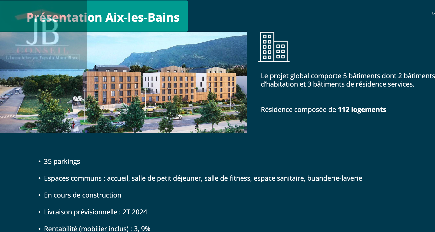 Vente Appartement à Aix-les-Bains 1 pièce
